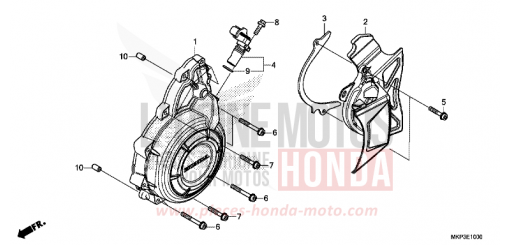 A.C. GENERATOR COVER CBR500RAM de 2021